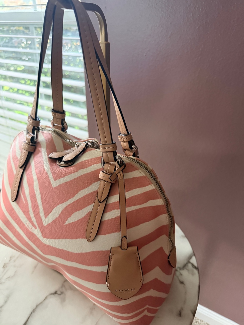 COACH PEYTON  DOMED SATCHEL (F33766) Pink circa 2012